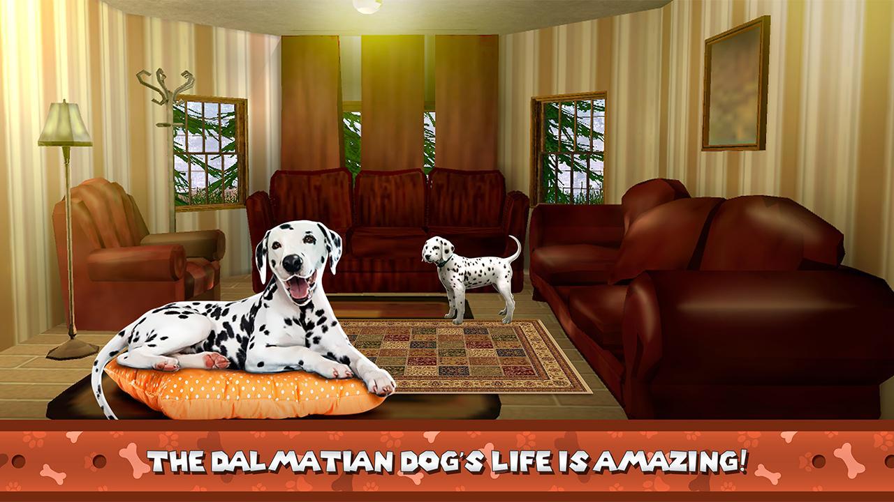 My Dalmatian Dog Sim - Home Pet Life Game Screenshot