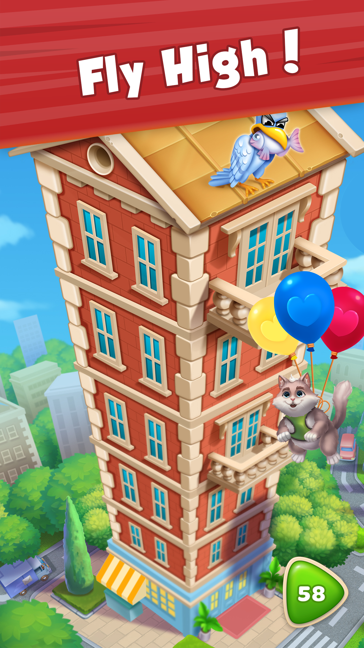 Cuplikan Layar Game City Kitty Match