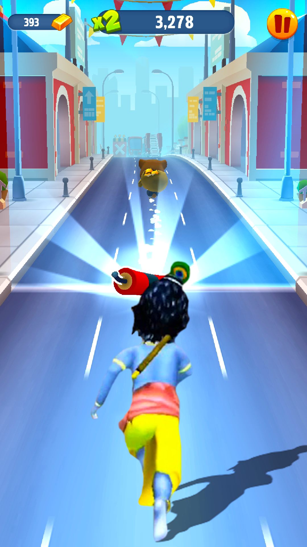 Screenshot of Krishna Little Superhero 3D