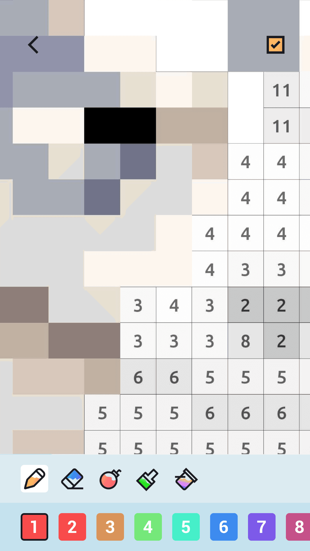 Color Pixel: Number Paint 게임 스크린 샷