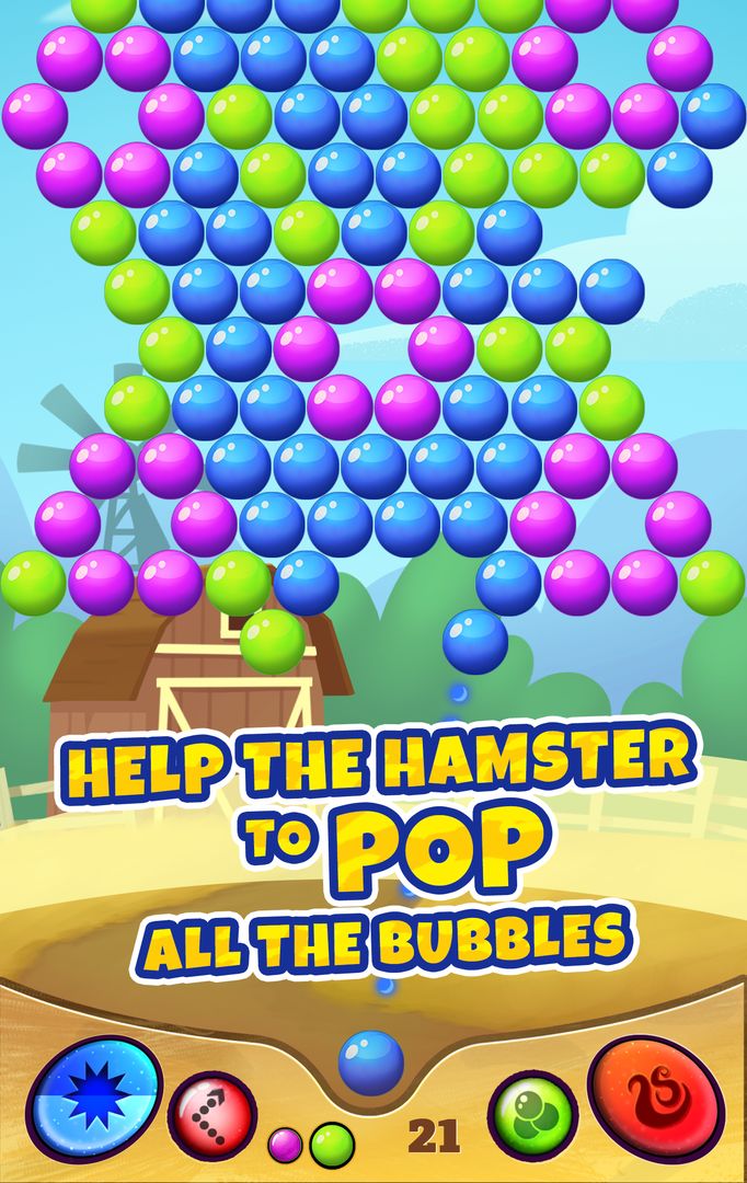 Screenshot of Bubble Hamster