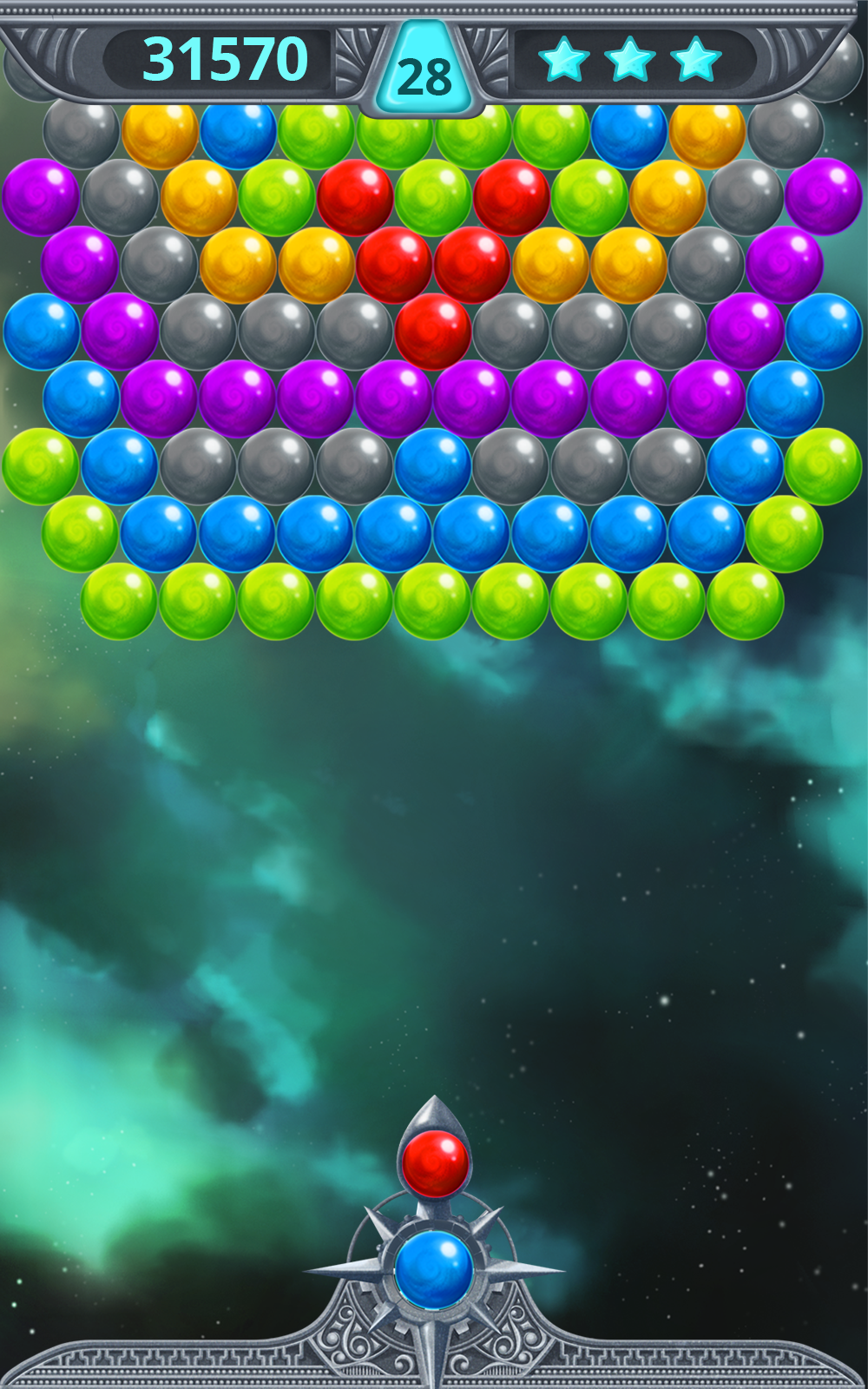 Bubble Shooter Space 게임 스크린샷