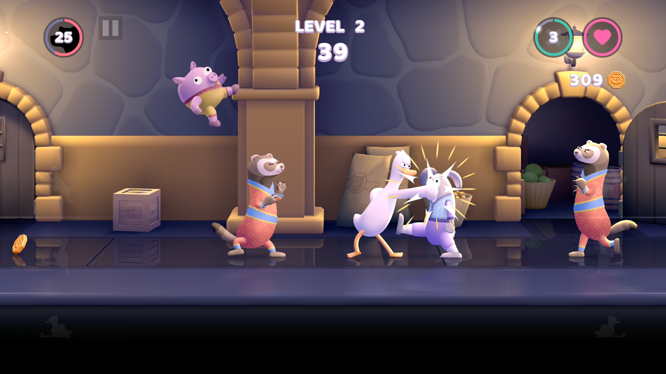 Punch Kick Duck Game Screenshot