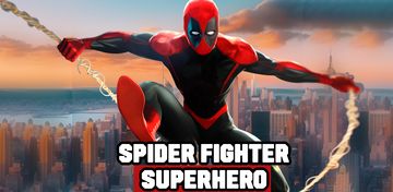 Banner of Spider Fighter Crime Hero Game 