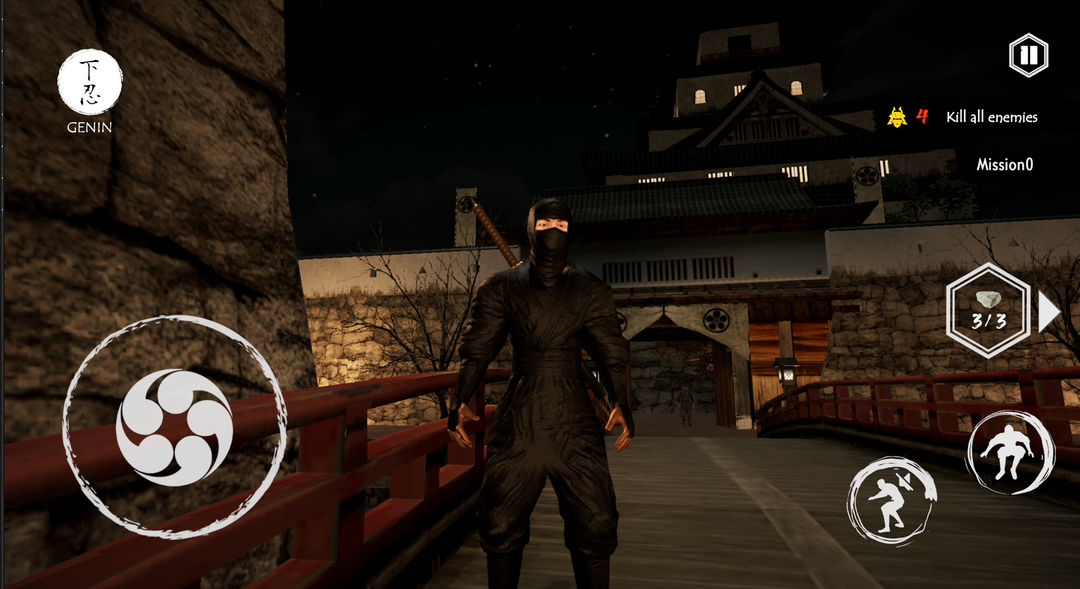 忍者刺客 - 武士之戰 潛行遊戲遊戲截圖