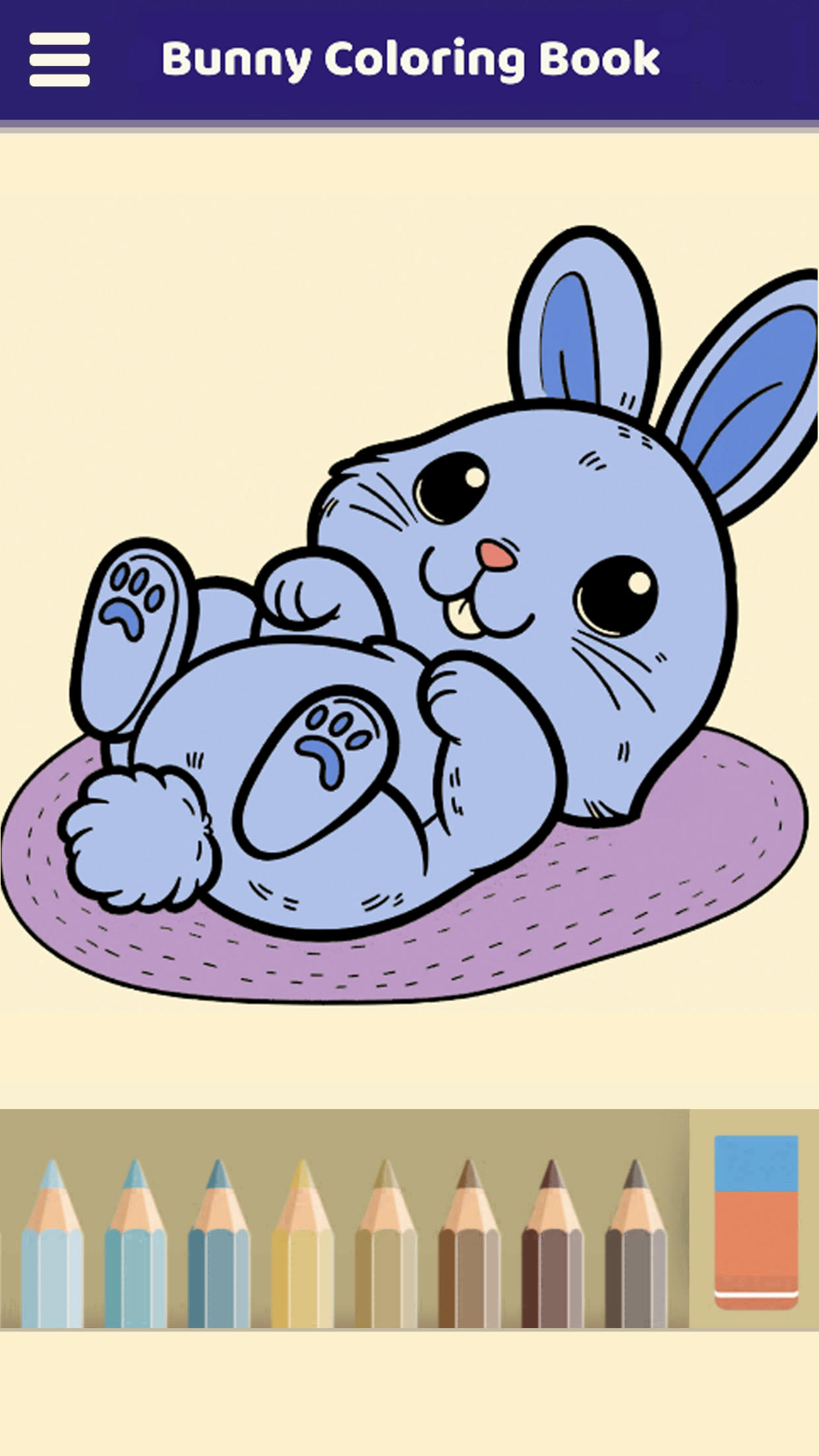 Bunny Coloring Book Game Screenshot