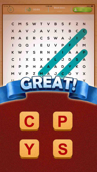 Unlimited Word Search Puzzle - Brain It Word 게임 스크린샷