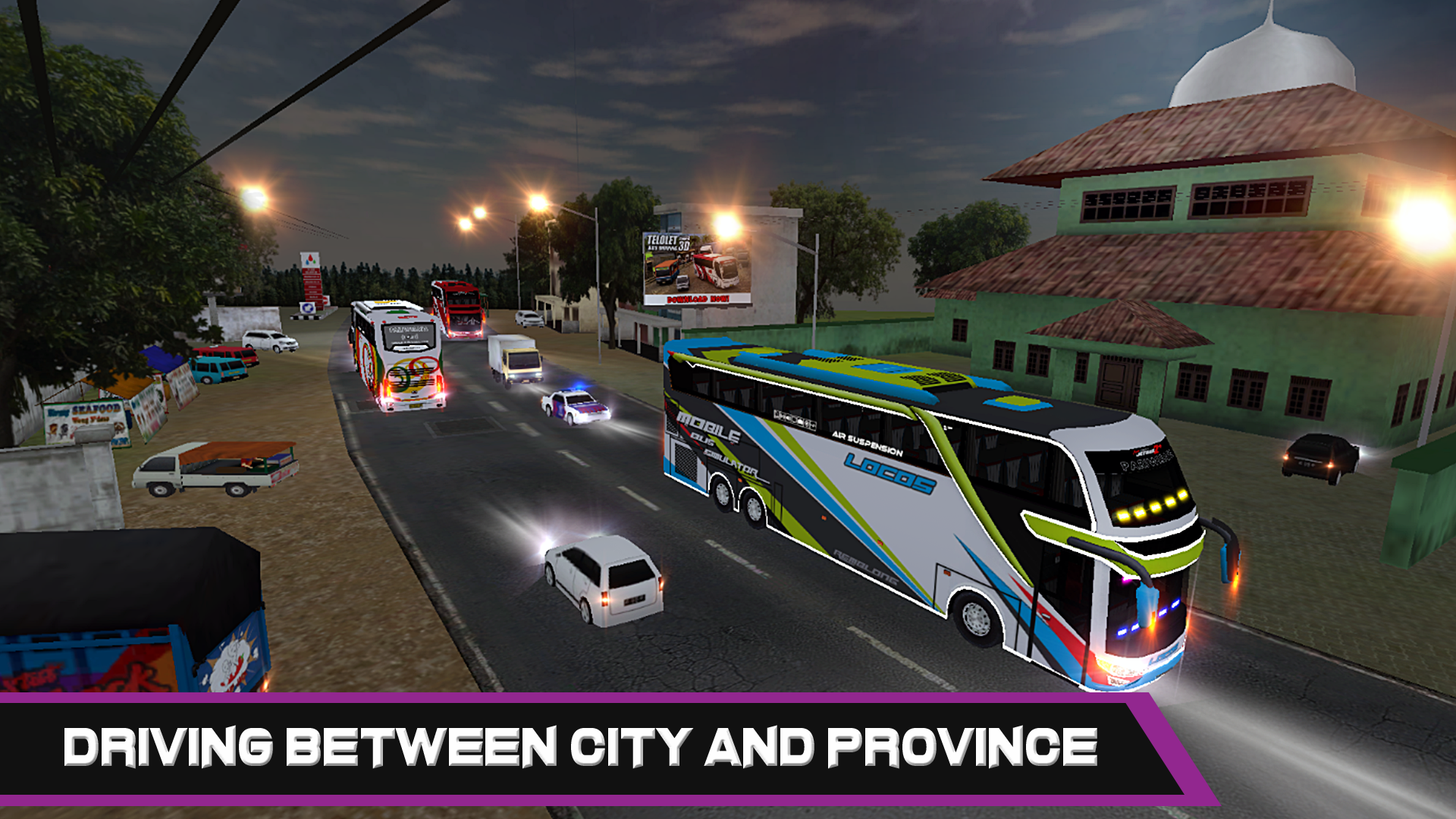 Mobile Bus Simulator Game Screenshot