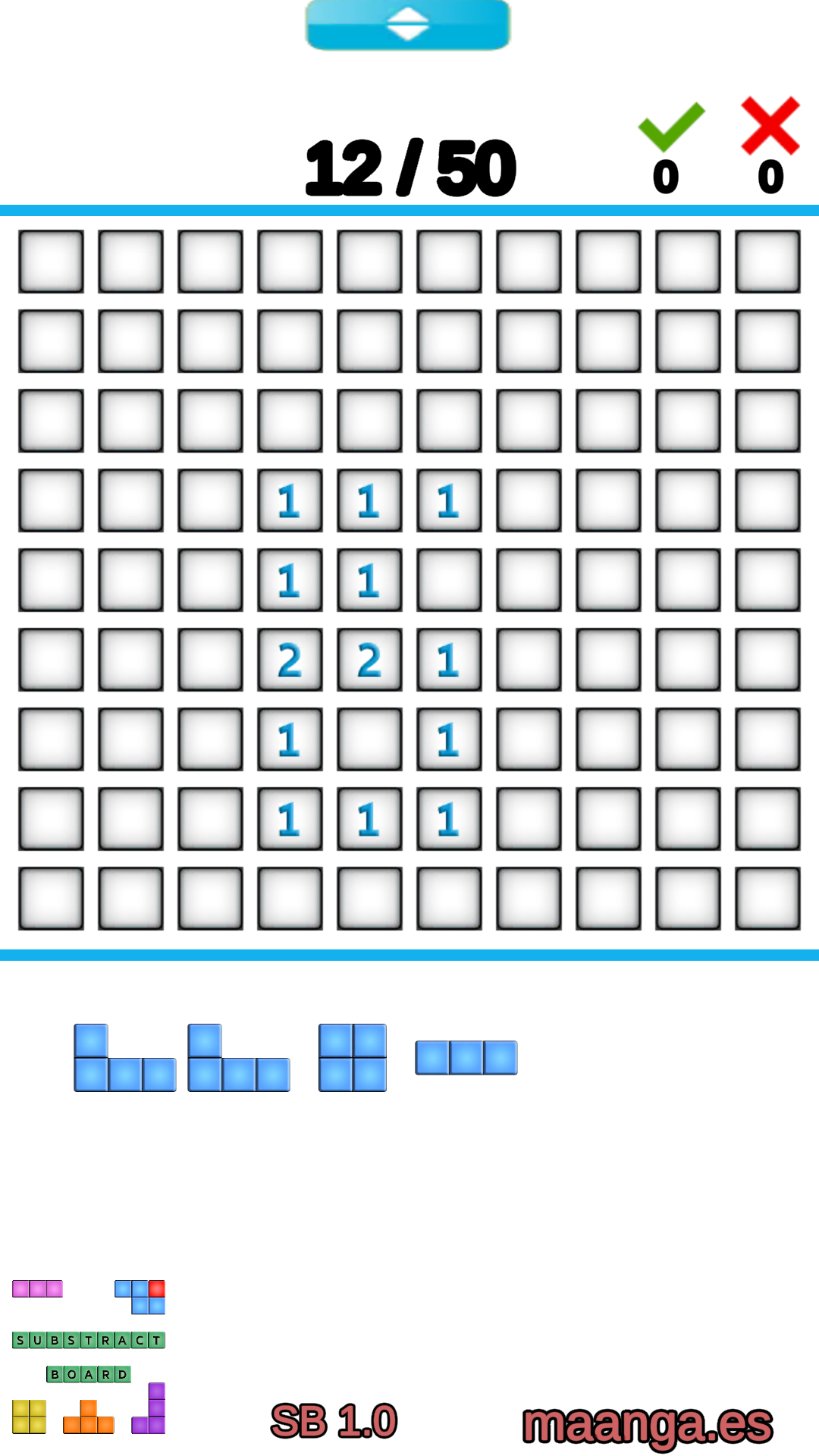 SubstractBoard Game Screenshot