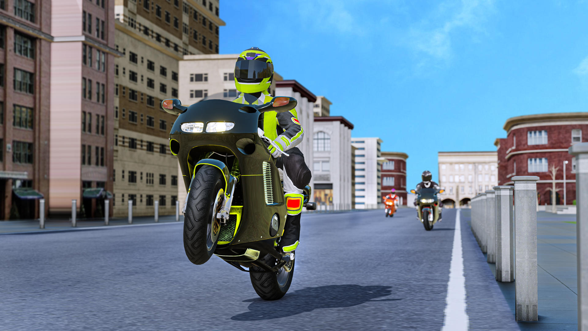 Screenshot of Motorcycle Games Traffic Rider
