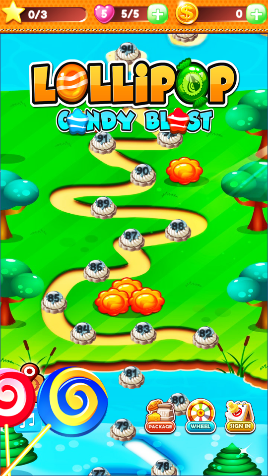 Lollipop Candy Blast Game Screenshot