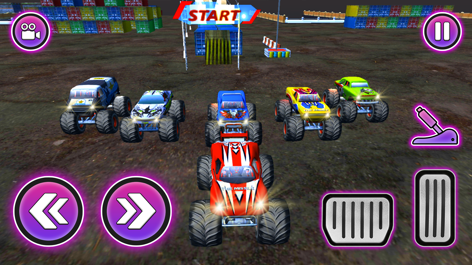 Monster Truck Parking Games 3D Game Screenshot