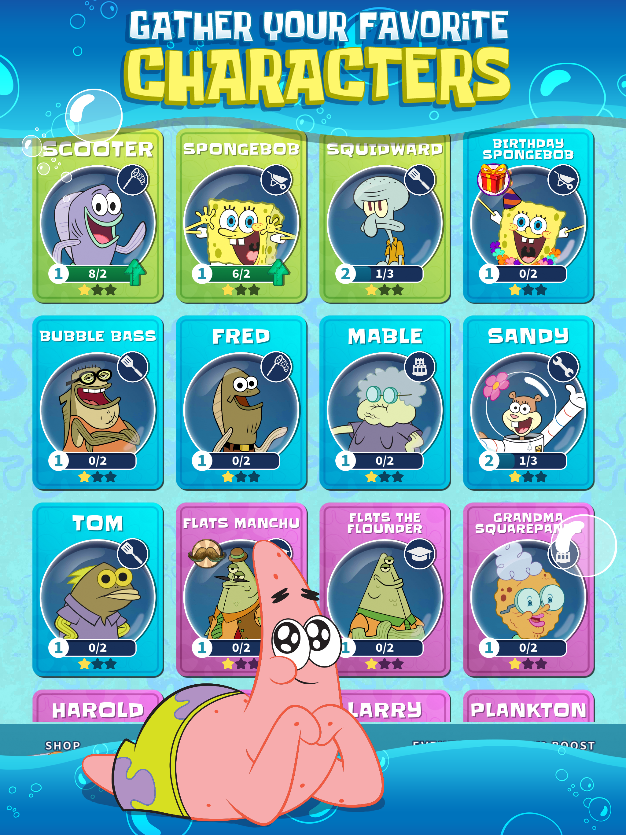 Screenshot of SpongeBob’s Idle Adventures