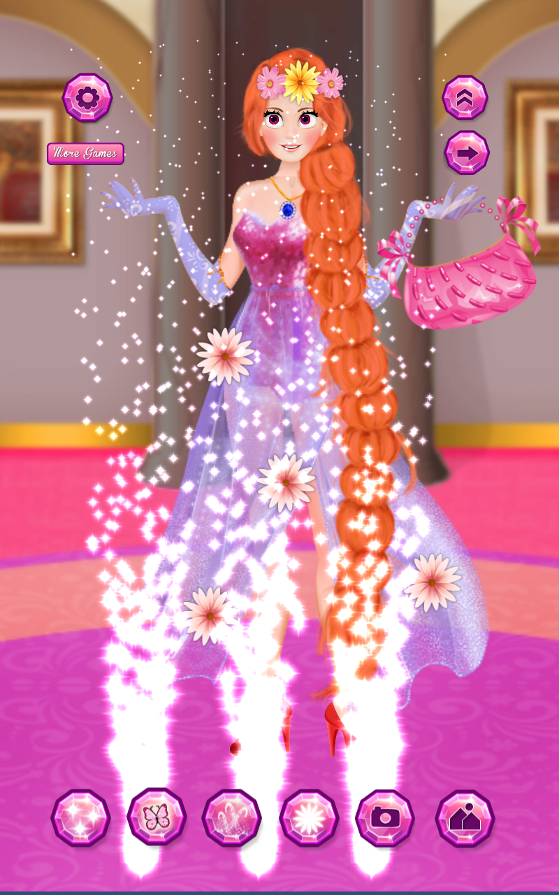 Braided Hair Salon Girl Game Game Screenshot