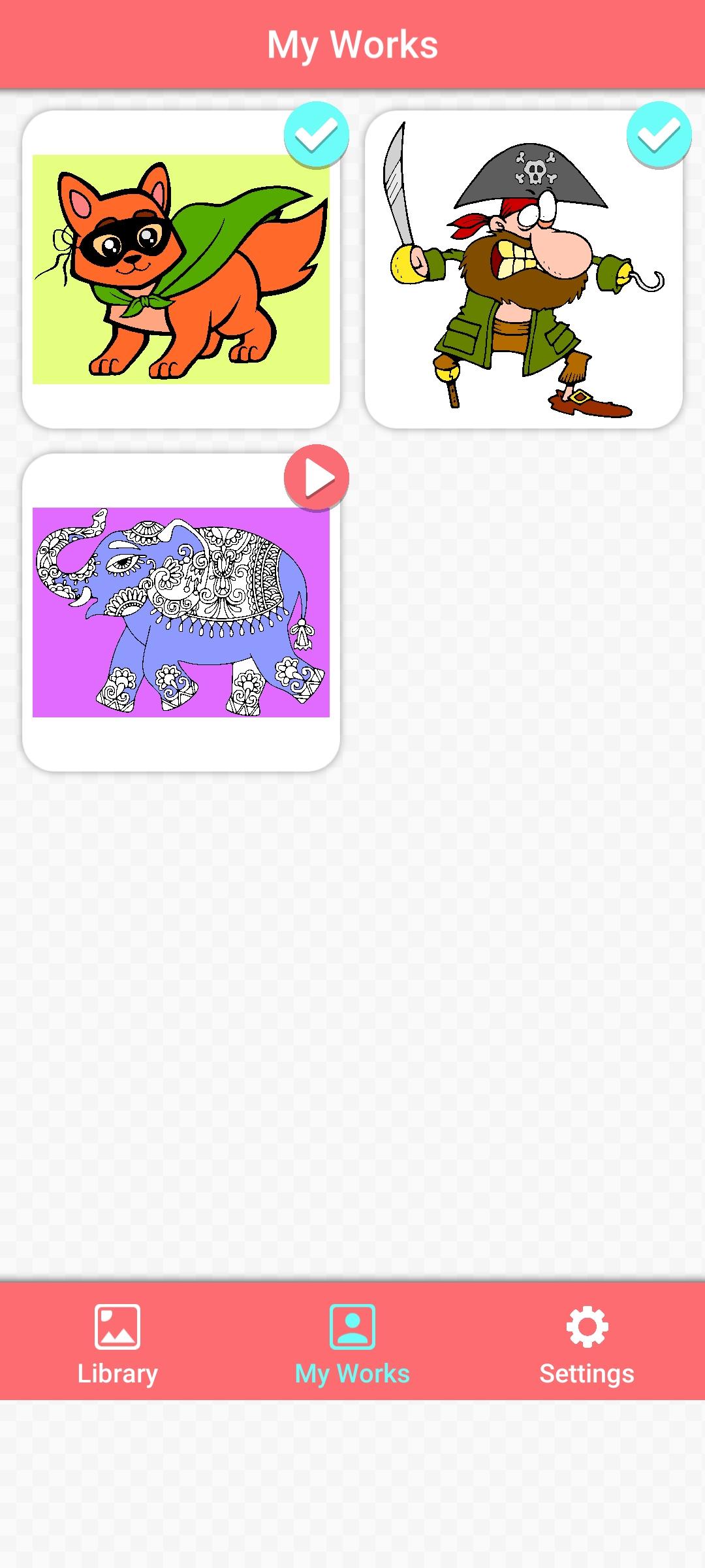 Screenshot of ASMR Number Paint Colour Art