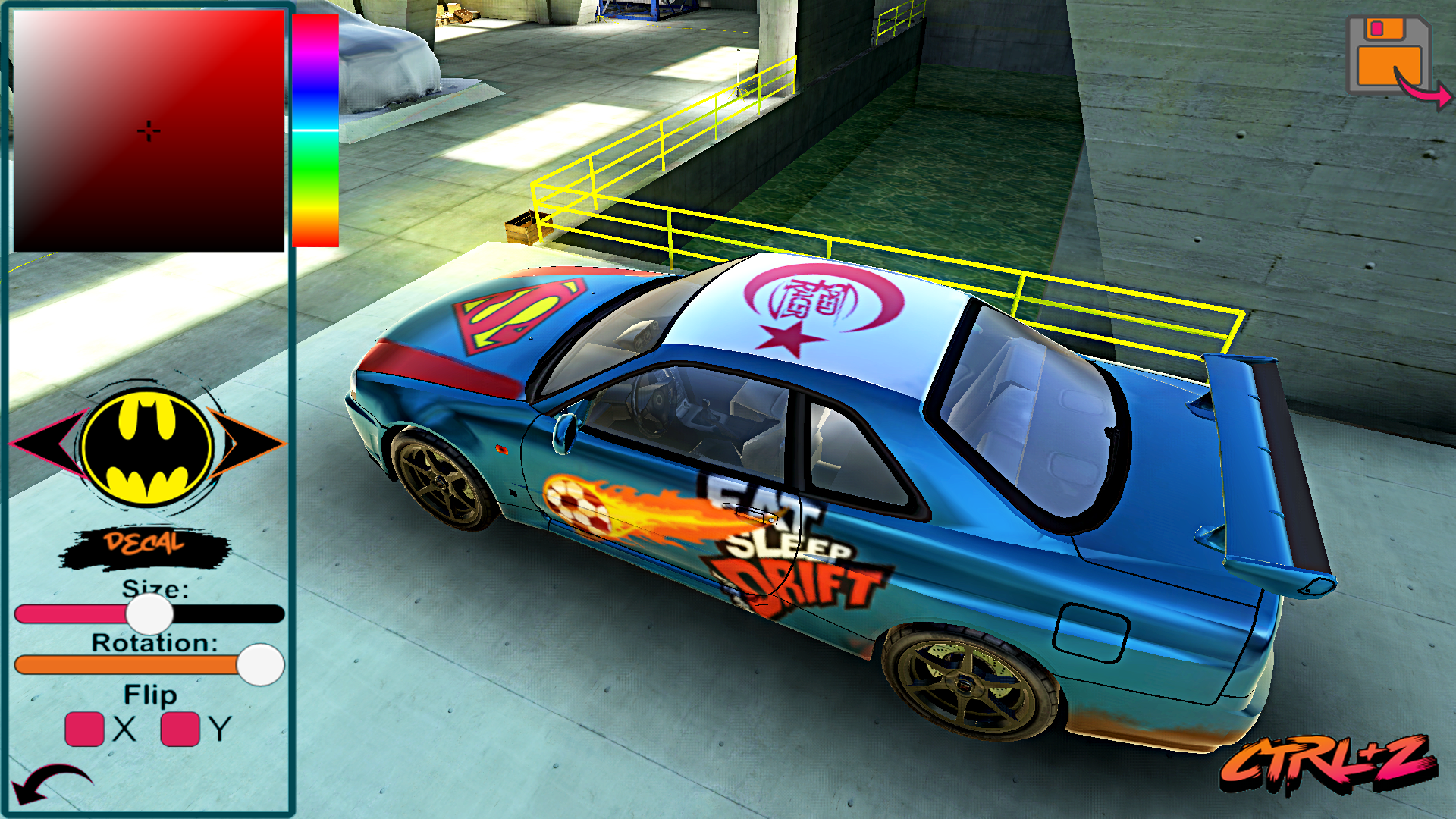 Cuplikan Layar Game Skyline Drift Simulator