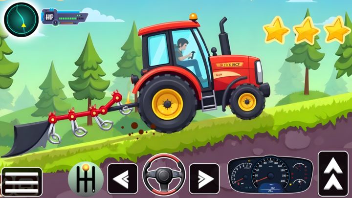 Farm Tractor Vehicles for Kids Game Screenshot
