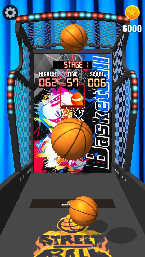 Screenshot of Arcade Basket