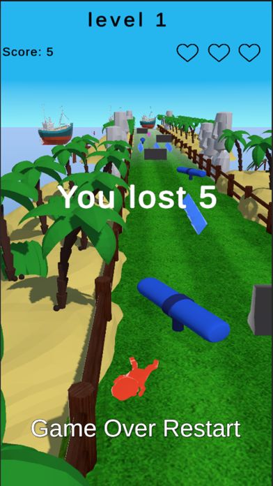 Runner Man 3D Game Screenshot