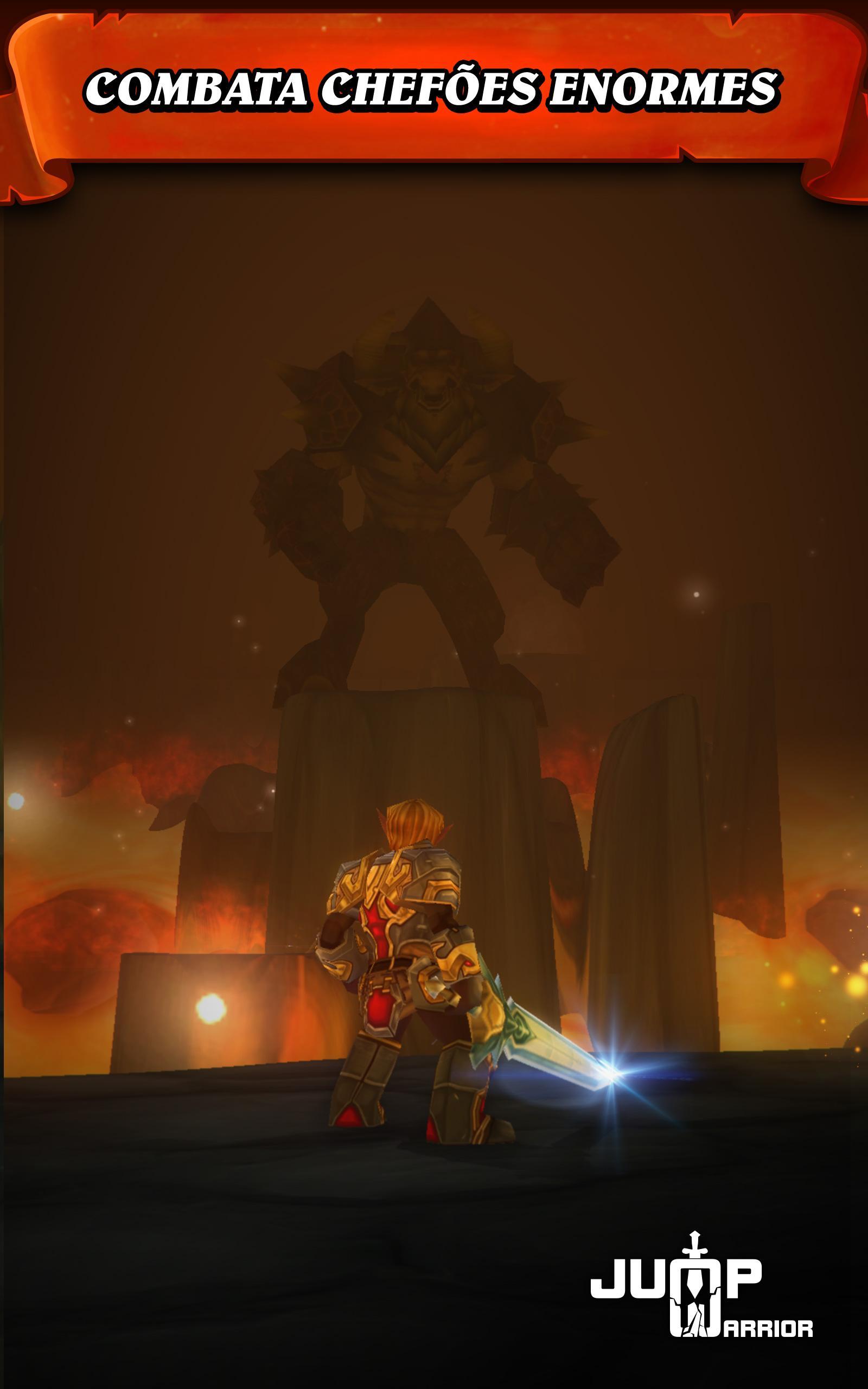 Captura de Tela do Jogo Jump Warrior: Nonstop RPG