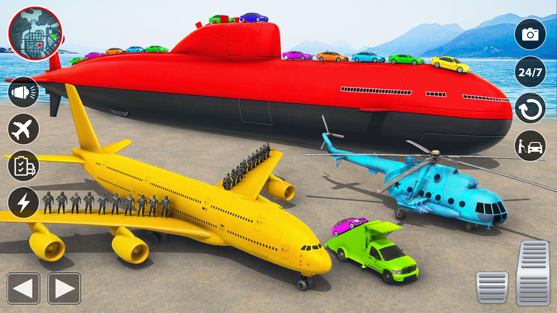 Police Transport Parking Games Game Screenshot