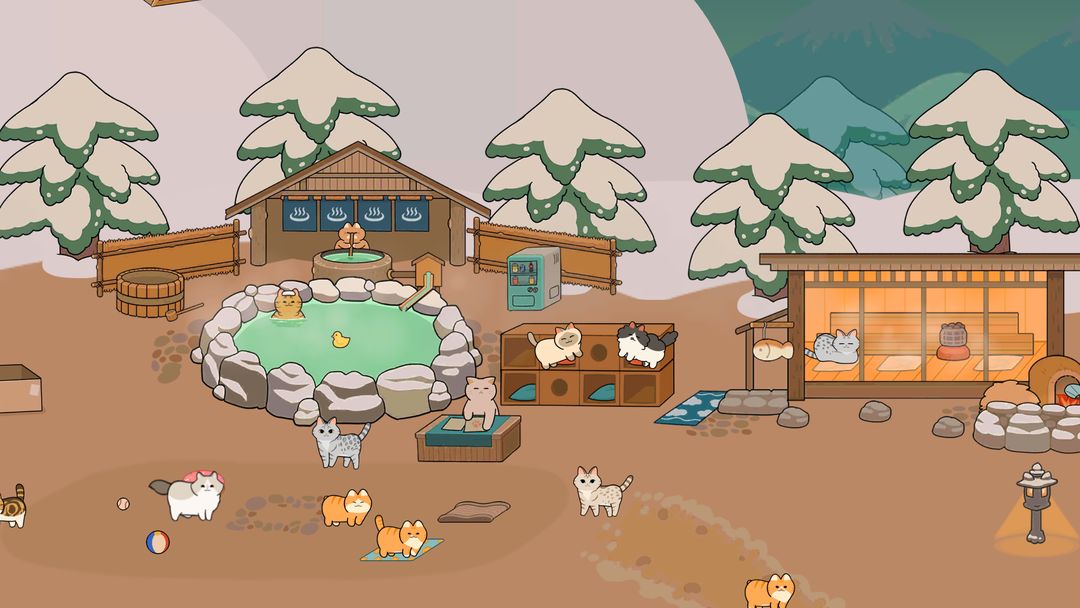 고양이 마을 : 방치형 고양이 키우기 게임 게임 스크린 샷