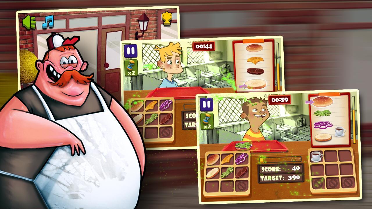 Papa's Burger Shop Game Screenshot