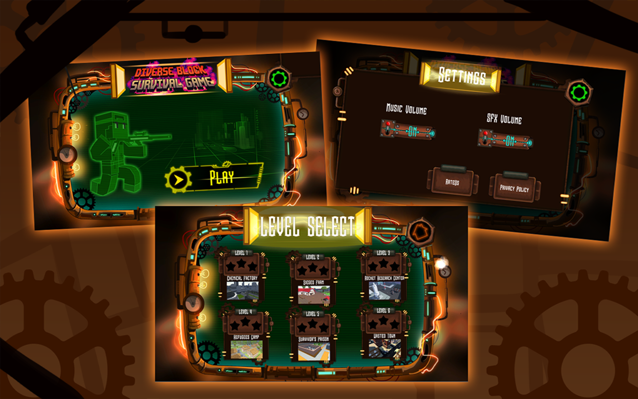 Diverse Block Survival Game Game Screenshot