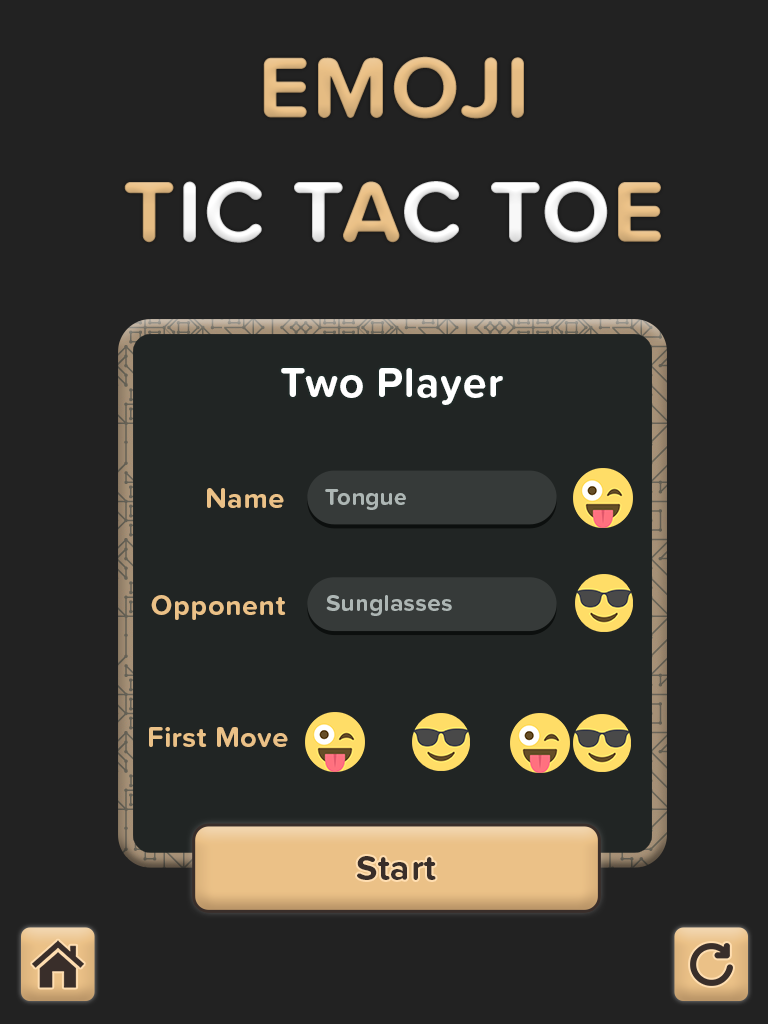 Screenshot of Tic tac toe Emoji