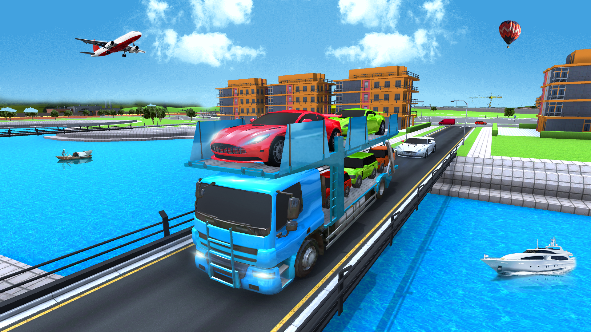 Captura de Tela do Jogo Mega Car Transport: Truck Game