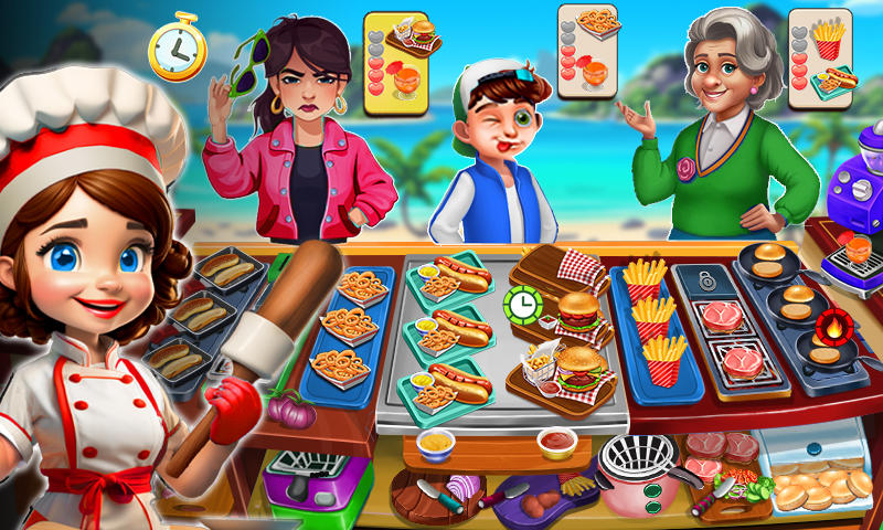 Screenshot 1 of Juegos de cocina de A Chef's Madness 1.2.3