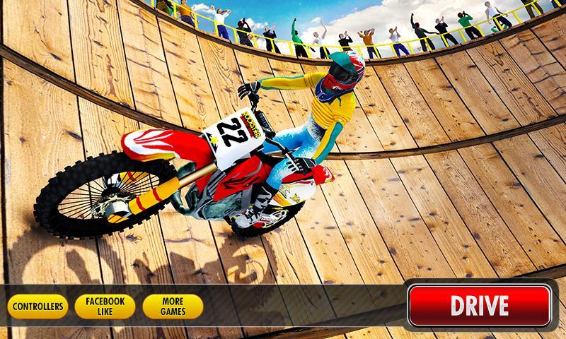 Well of Death Bike Stunt Drive Game Screenshot