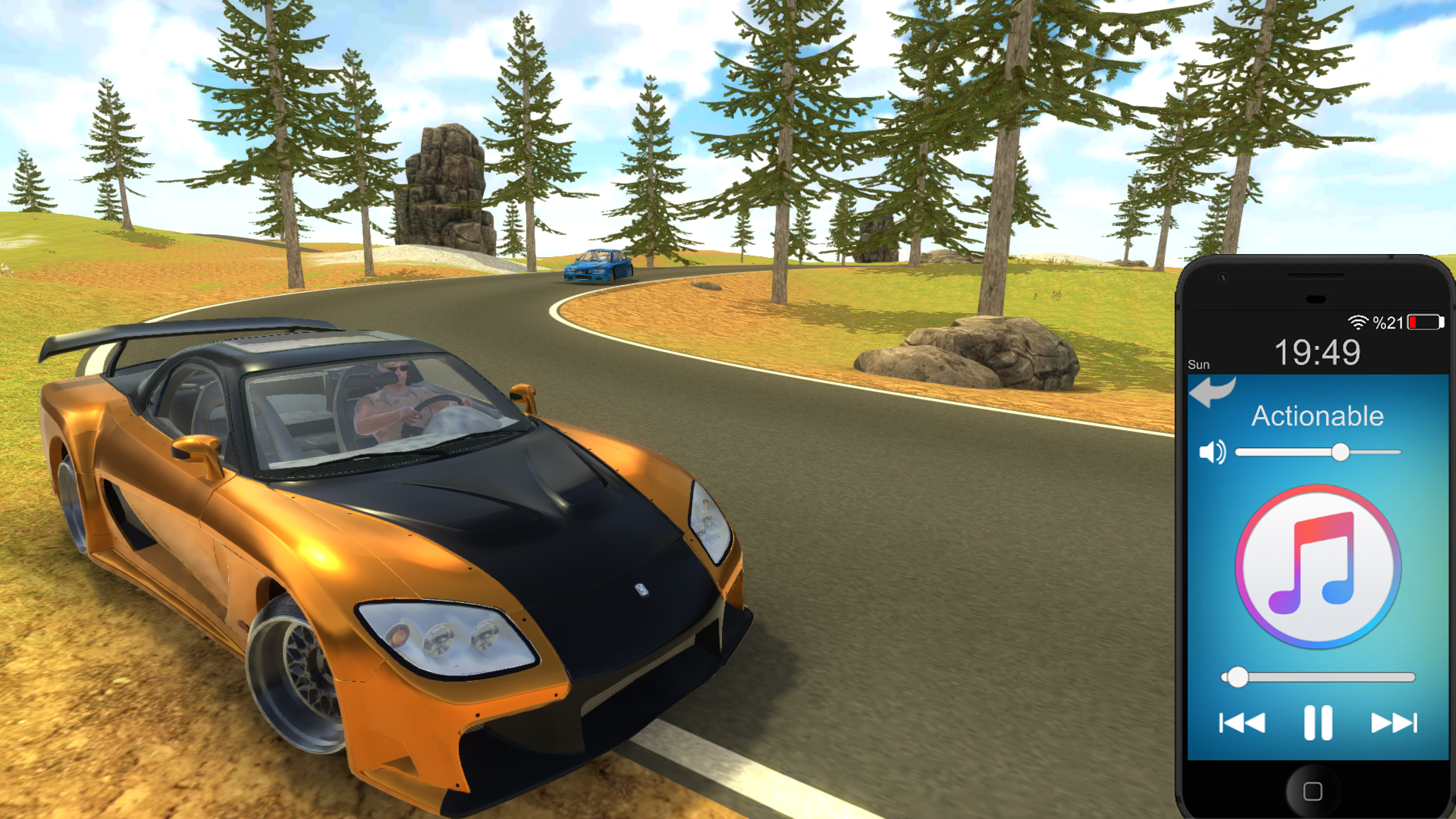 RX-7 Veilside Drift Simulator Game Screenshot