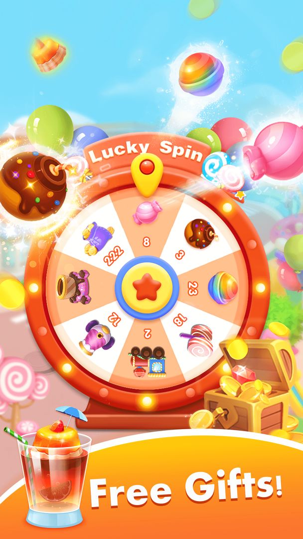 Sweet Candy Fever-Free Match 3 Puzzle game遊戲截圖