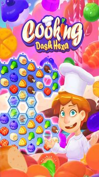 Cooking Dash Hexa Game Screenshot