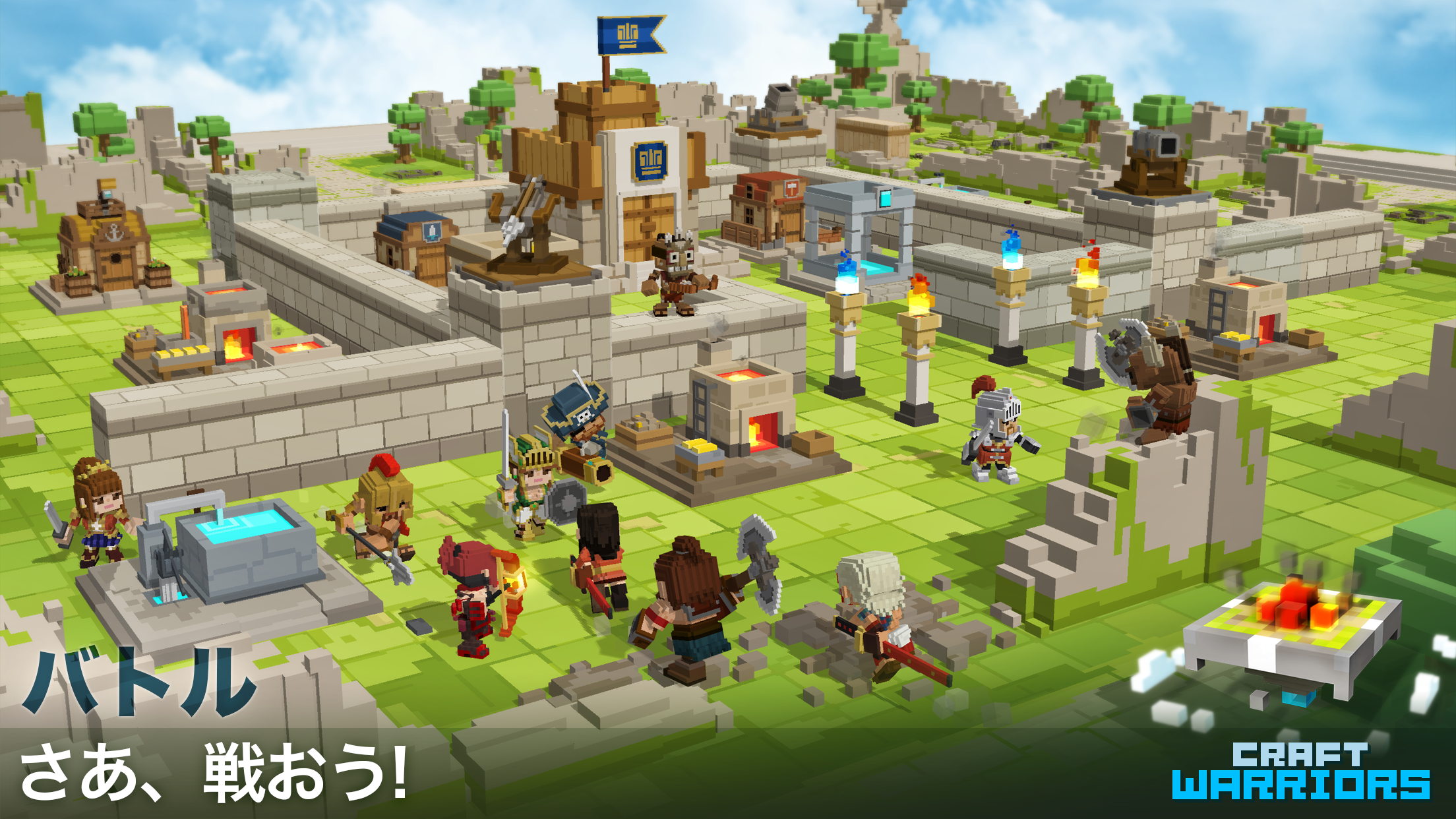 Craft Warriors (クラフトウォリアーズ) ゲームのスクリーンショット