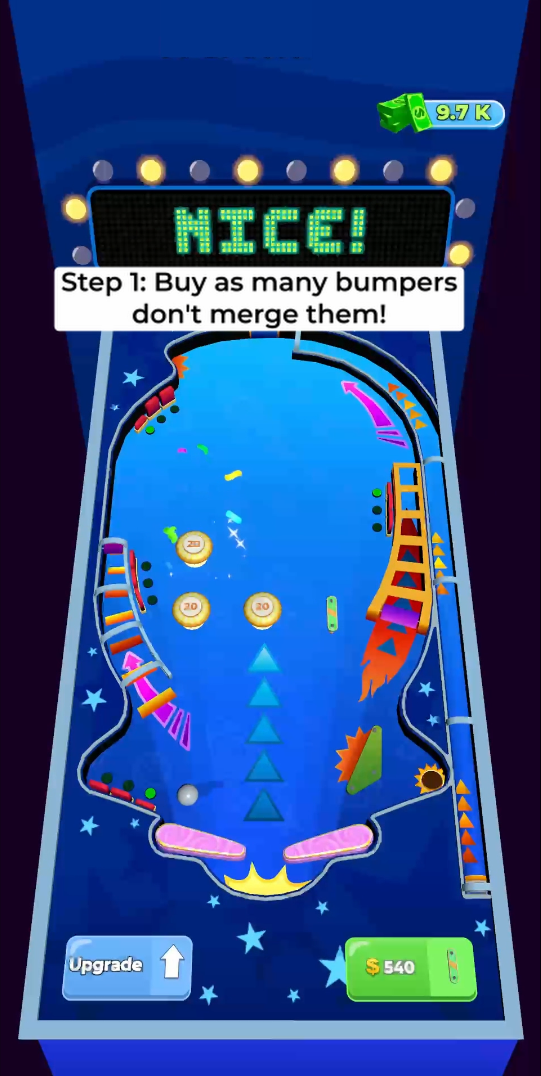 Pinball Merge Idle Game Screenshot
