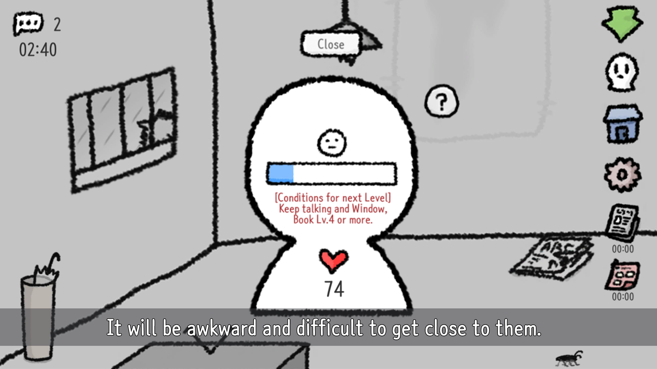 Rainy single room Game Screenshot