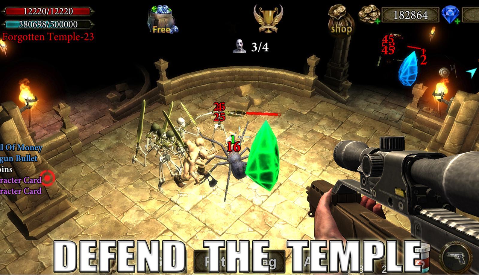 Dungeon Shooter : Dark Temple Game Screenshot