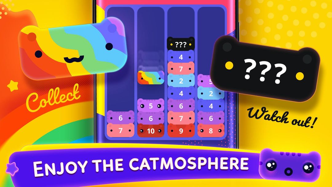 Catris - Merge Cat | Kitty Merging Game ภาพหน้าจอเกม