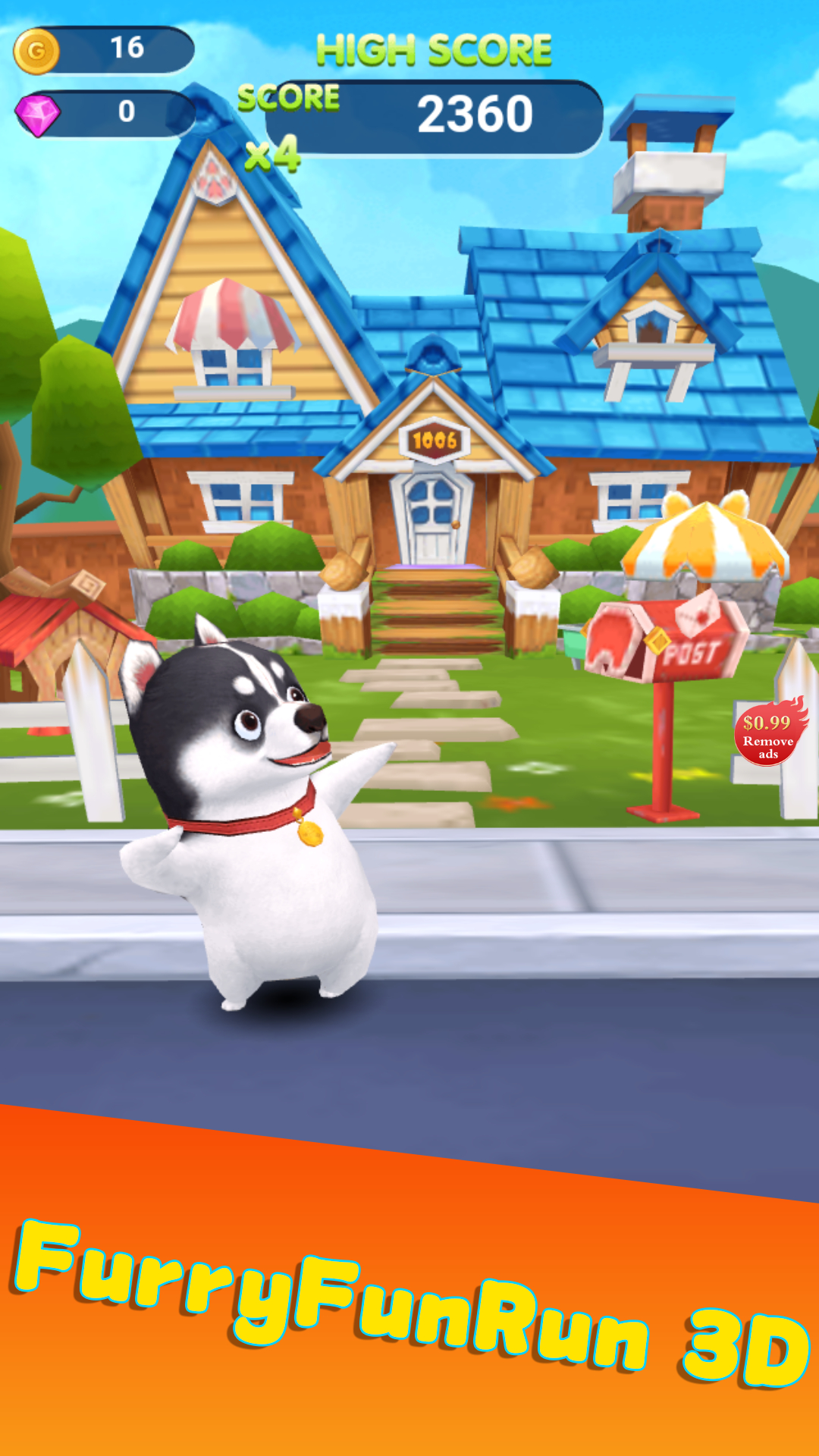 Furry Fun Run 3D Game Screenshot