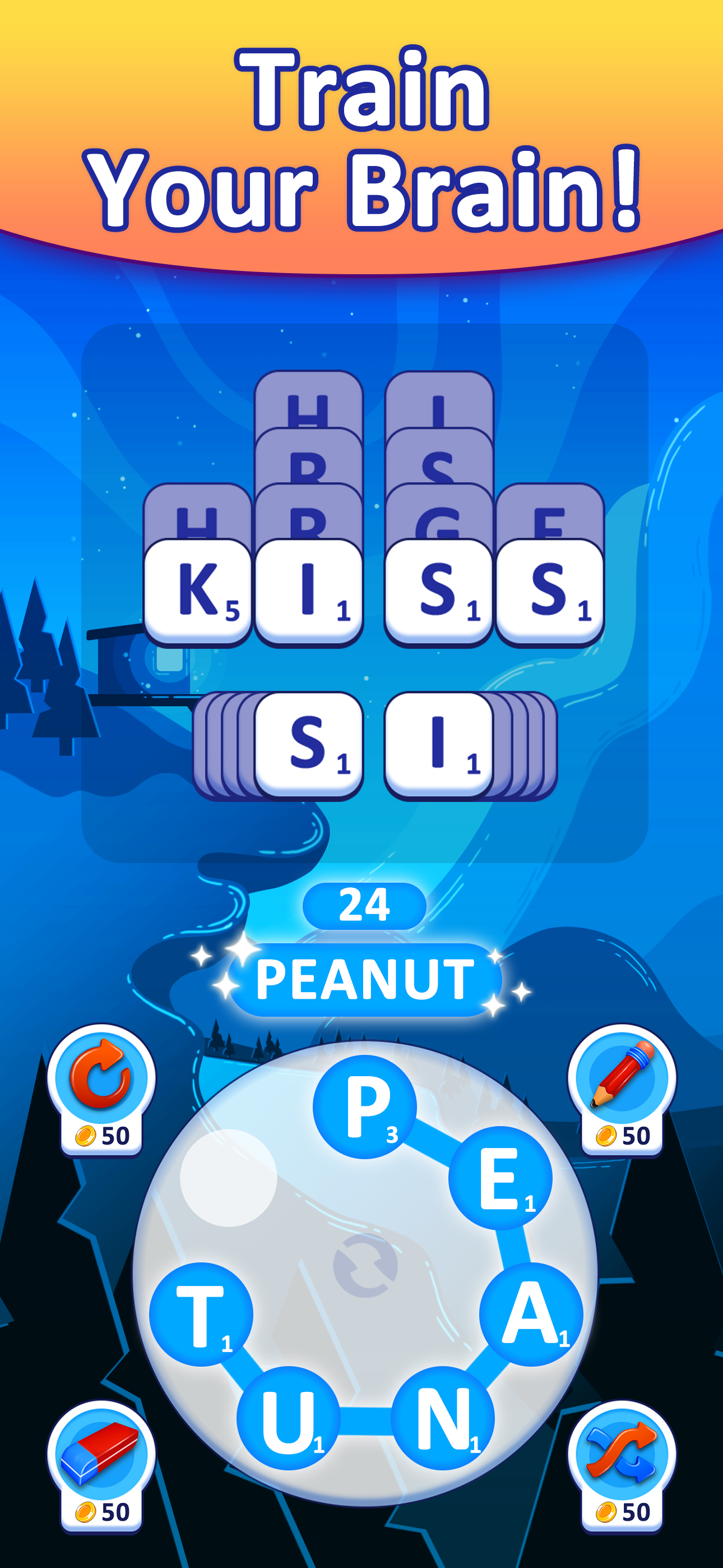 Word Links Tile Puzzle 게임 스크린샷
