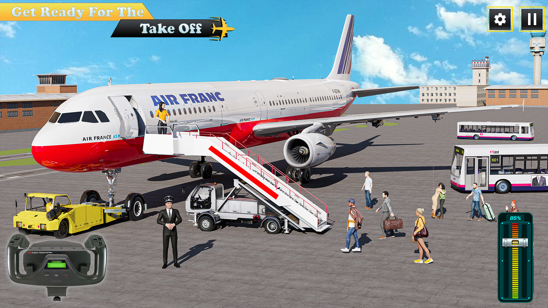 City Pilot Flight 3D Simulator Game Screenshot