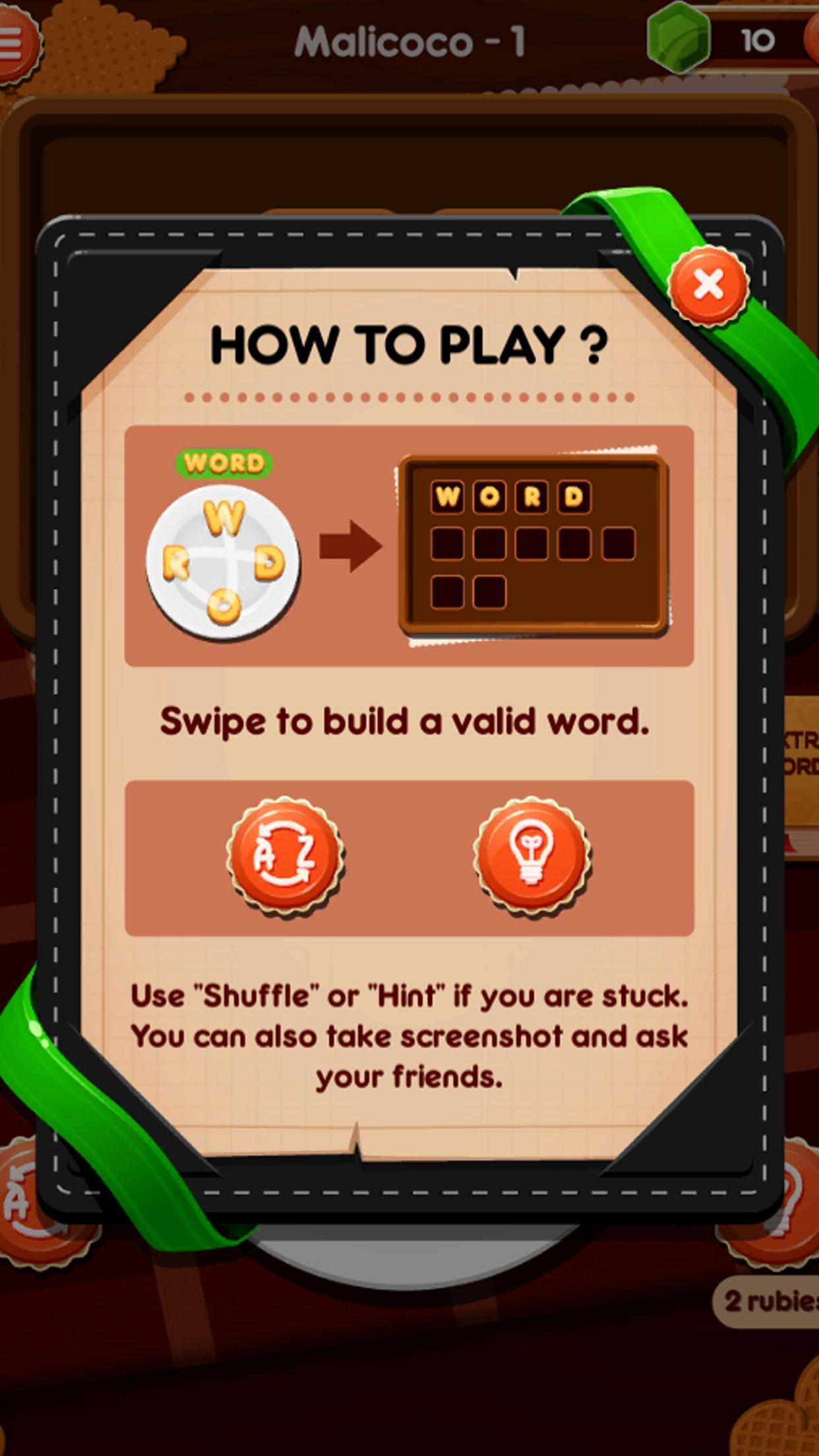 Word Cookie 2 Game Screenshot