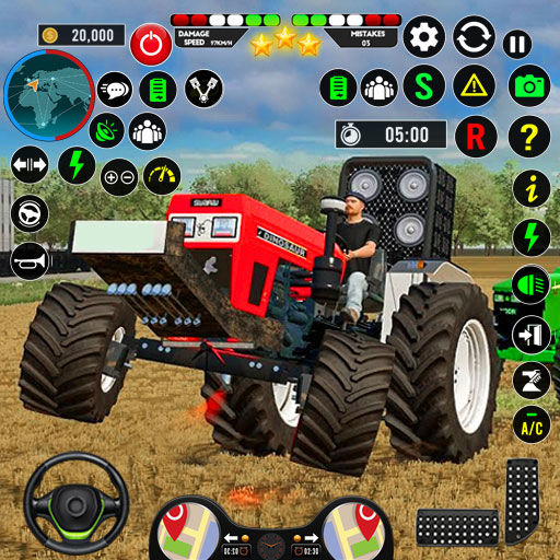 Screenshot 1 of Trò chơi lái máy kéo nông trại 2023 1