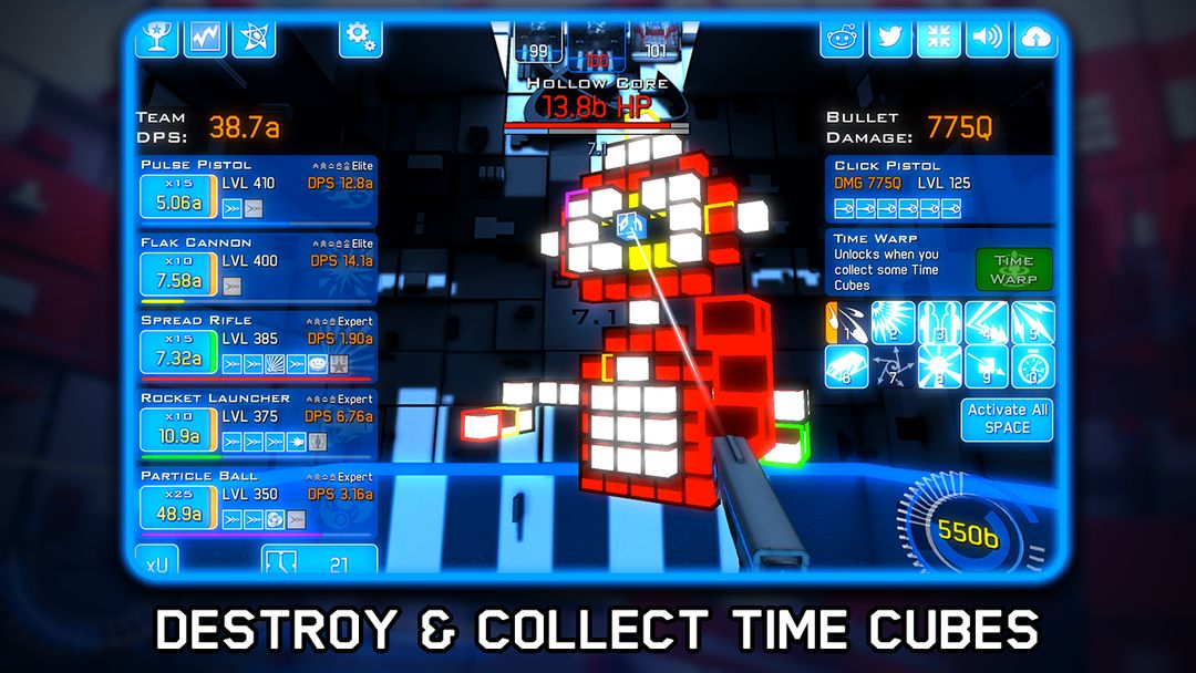 Screenshot of Time Clickers