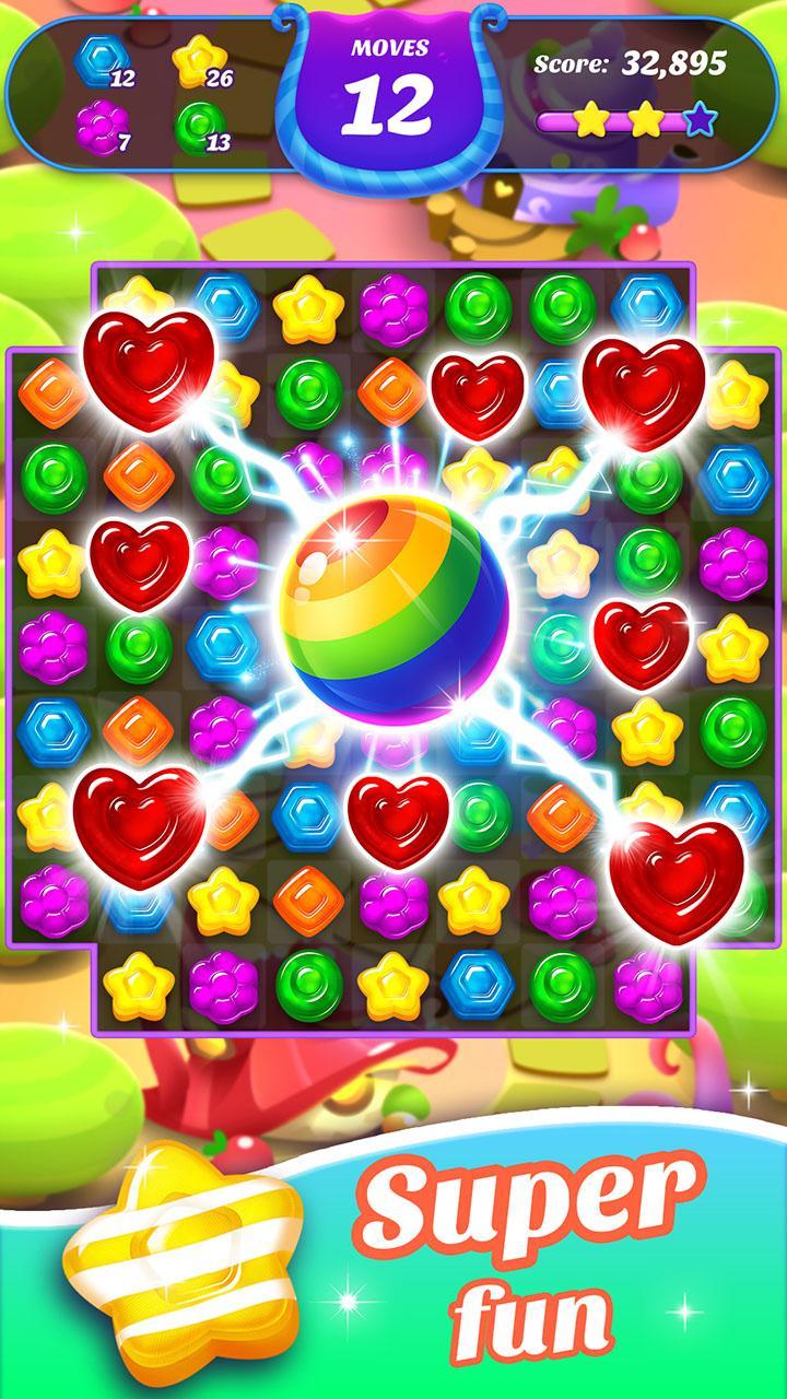 Screenshot 1 of Gummy Candy Blast-Fun Match 3 1.8.2