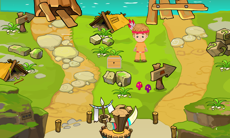 Hungry Aboriginal Boy Escape Game Screenshot