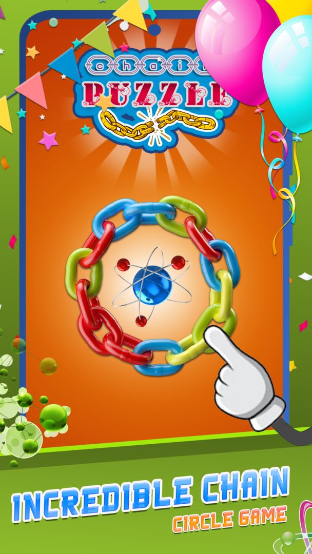 Screenshot of Dot Knot Chain & Color Puzzle