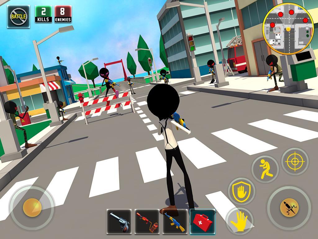 Captura de Tela do Jogo Stickman Battle Royale : Grand War